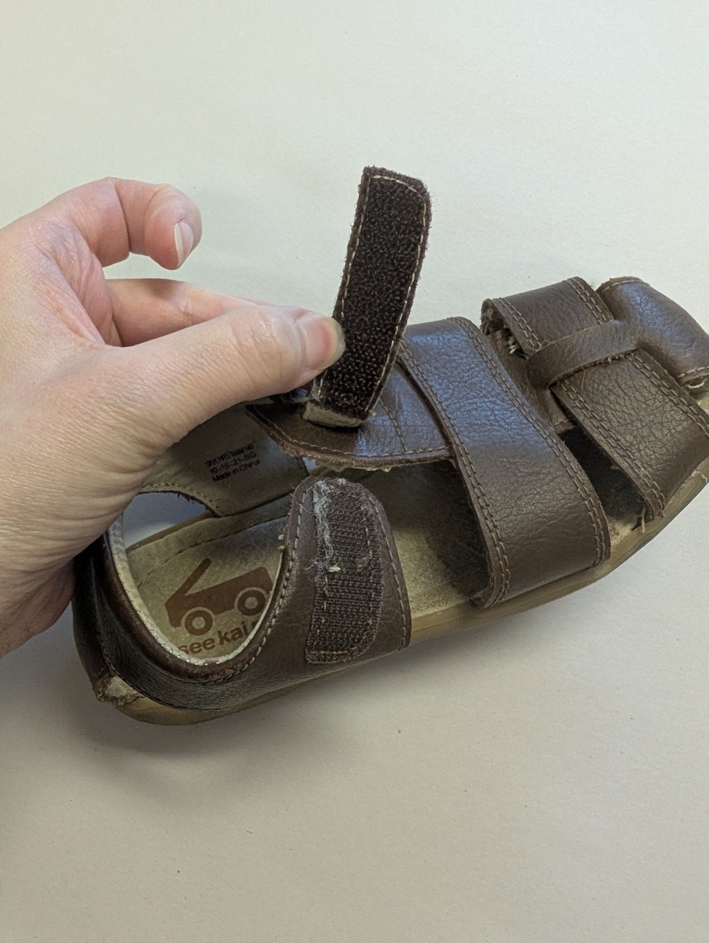 See Kai Run Jude IV Brown Fisherman Sandals Leather Flexible Toddler Size 12 - Picture 11 of 11
